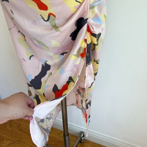 Open Edit Pink Cross Strap Dress - M - Silky Feel - Picture 9 of 16